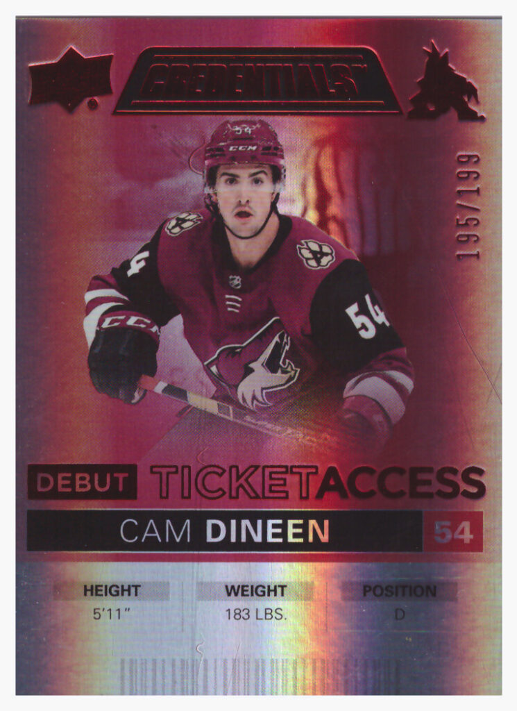2021/22 Credentials – C.Dineen Ari 82   /199