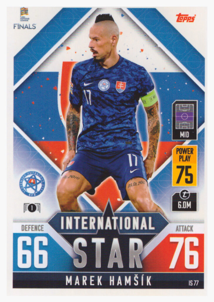 2022 Topps Match Attax Road to NL Finals – M.Hamšík Slovakia IS77
