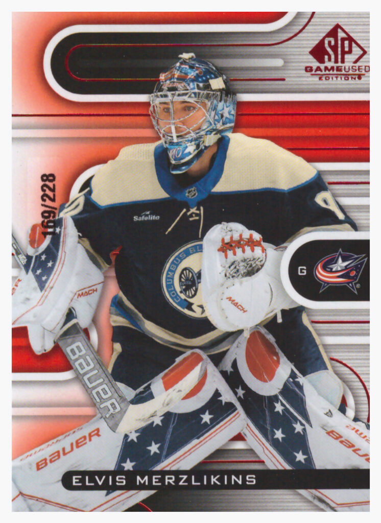 2022/23 SP Game Used – E.Merzlikins Cbs 110   /228