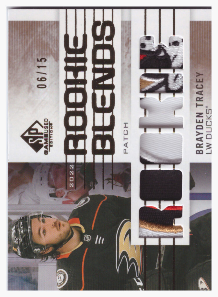 2022/23 SP Game Used – B.Tracey Ana RB-BT  /15