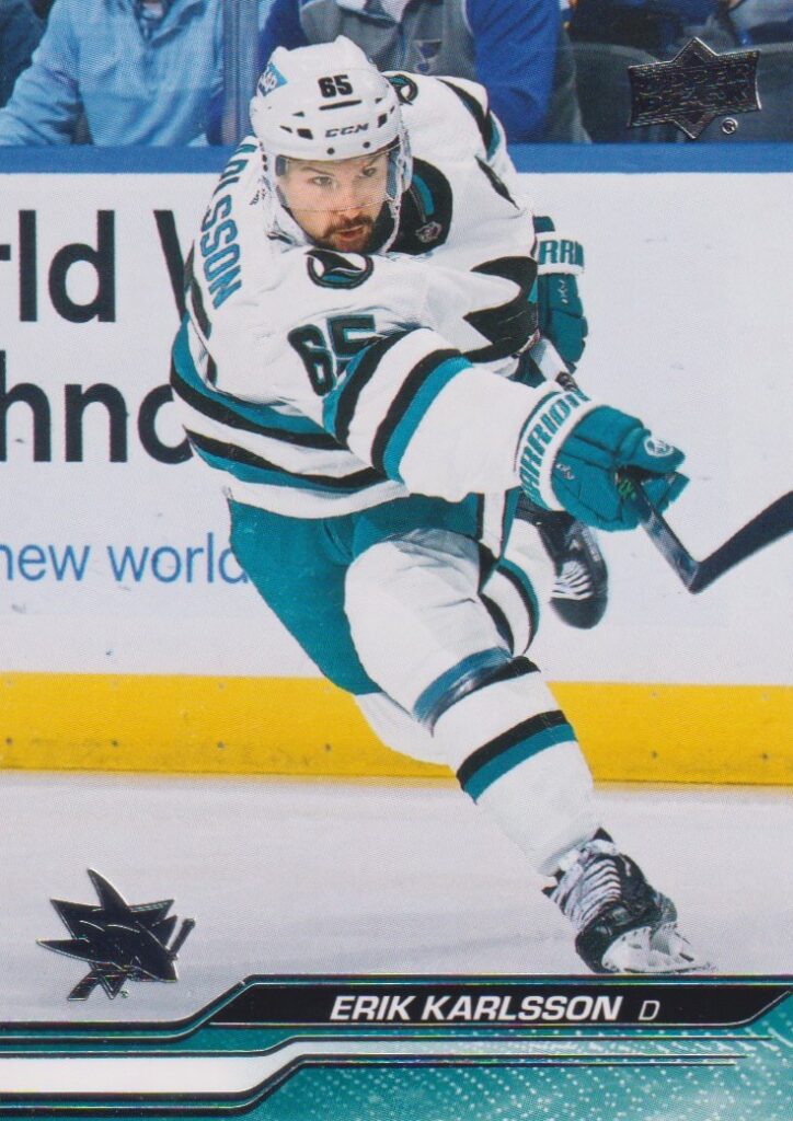2023/24 Upper Deck Series 2 – E. Karlsson Sjs 395