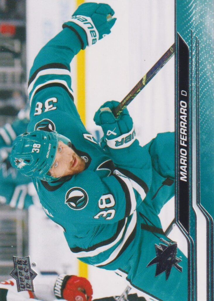 2023/24 Upper Deck Series 2 – Mario Ferraro San Jose Sharks 396
