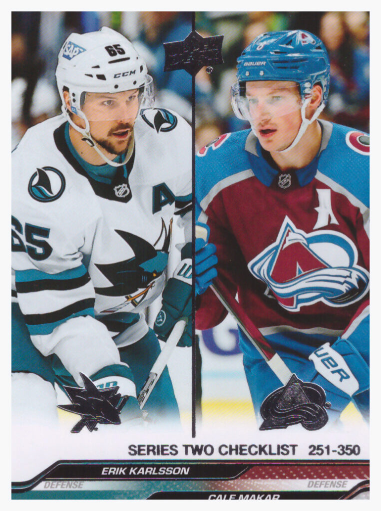 2023/24 Upper Deck Series 2 – Erik Karlsson, Cale Makar 449