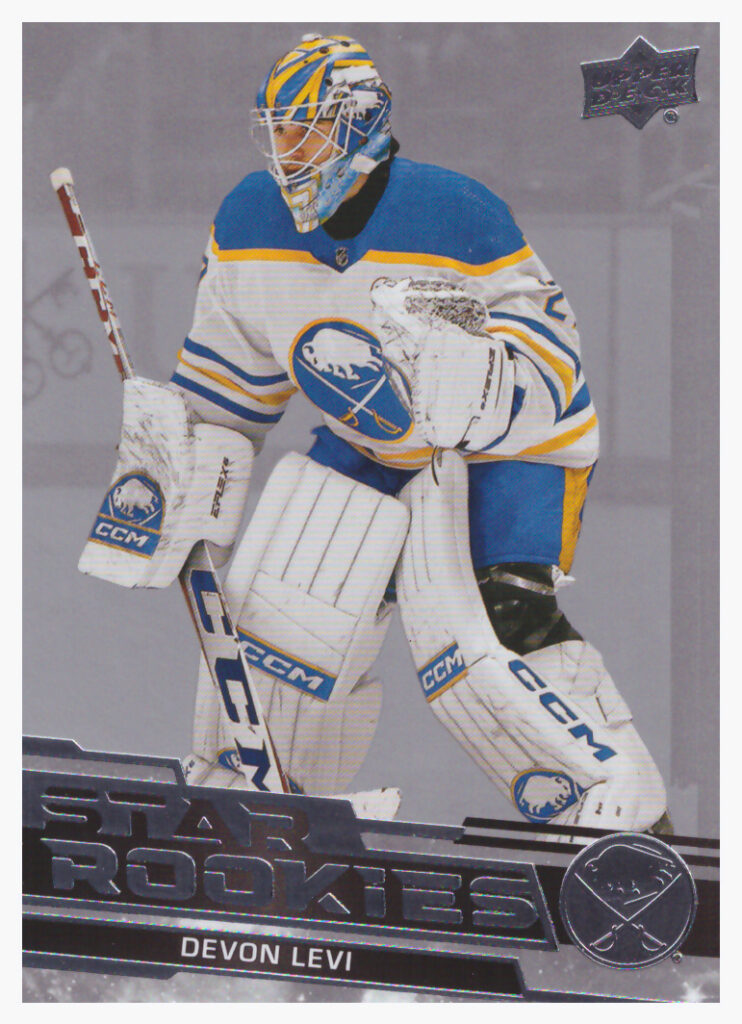 2023/24 UD Star Rookies – Devon Levi Buffalo Sabres 14