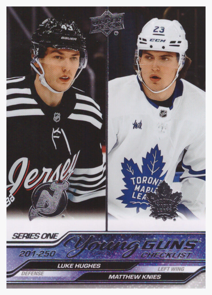 2023/24 Upper Deck Series 1 – L.Hughes, M.Knies 250