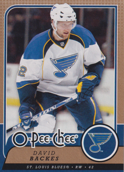 2008/09 O-Pee-Chee – D. Backes Stl 178
