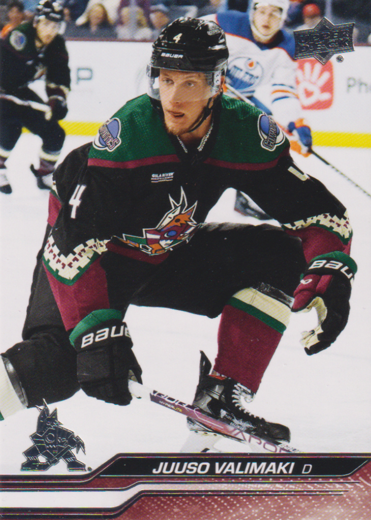 2023/24 Upper Deck Series 1 – J. Valimaki Ari 8