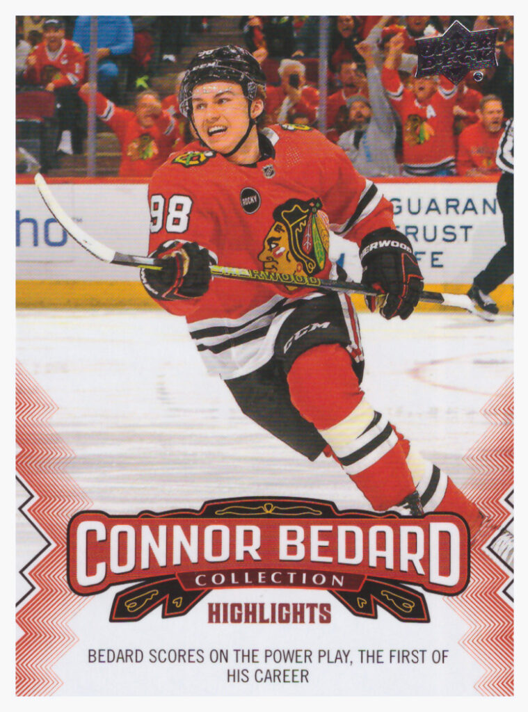 2023/24 UD Connor Bedard Collection – C.Bedard Chi 15