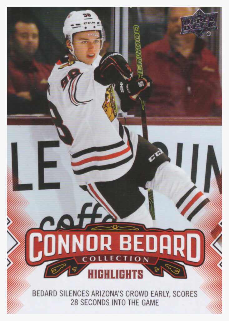 2023/24 UD Connor Bedard Collection – C.Bedard Chi 22