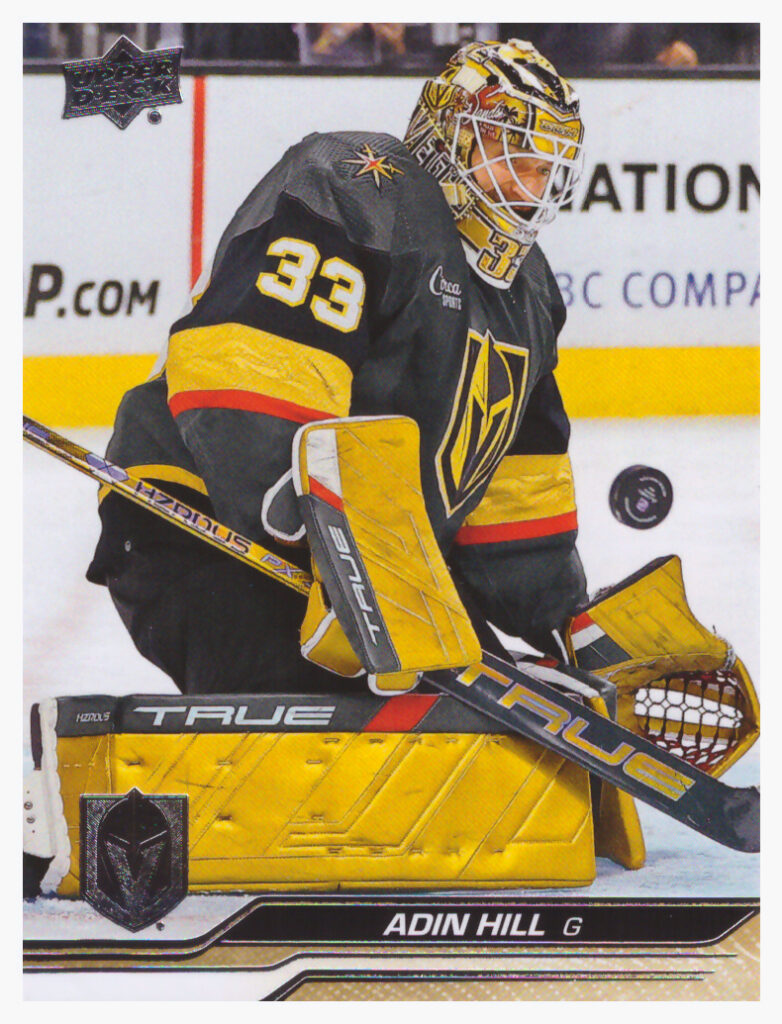 2023/24 UD Extended – Adin Hill Las Vegas Golden Knights 644