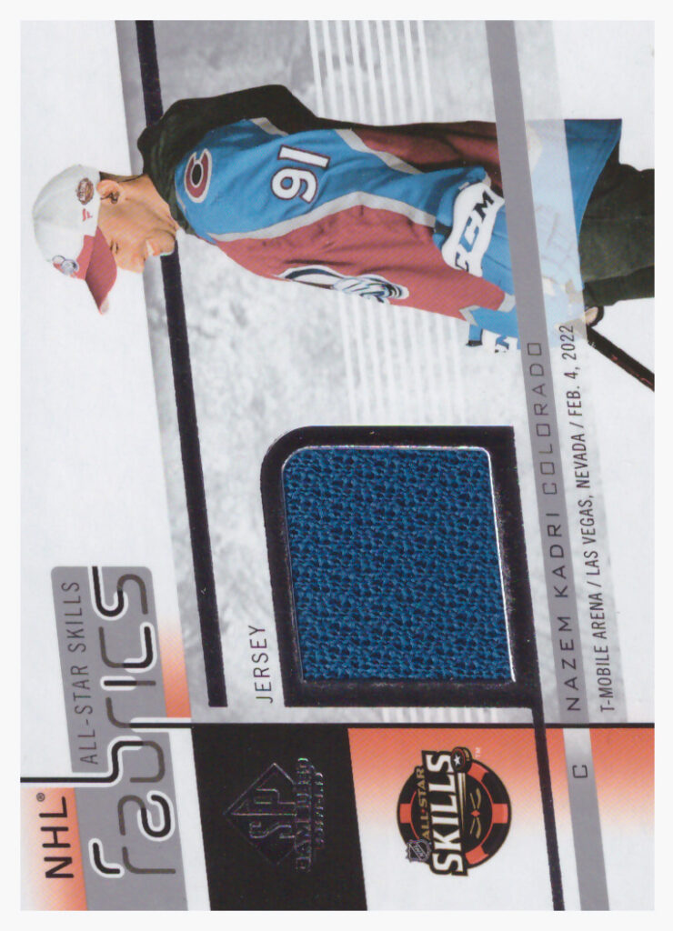 2022/23 SP Game Used – N.Kadri Col AS-28