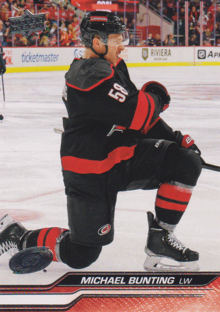 2023/24 UD Extended – Michael Bunting Carolina Huricanes 528