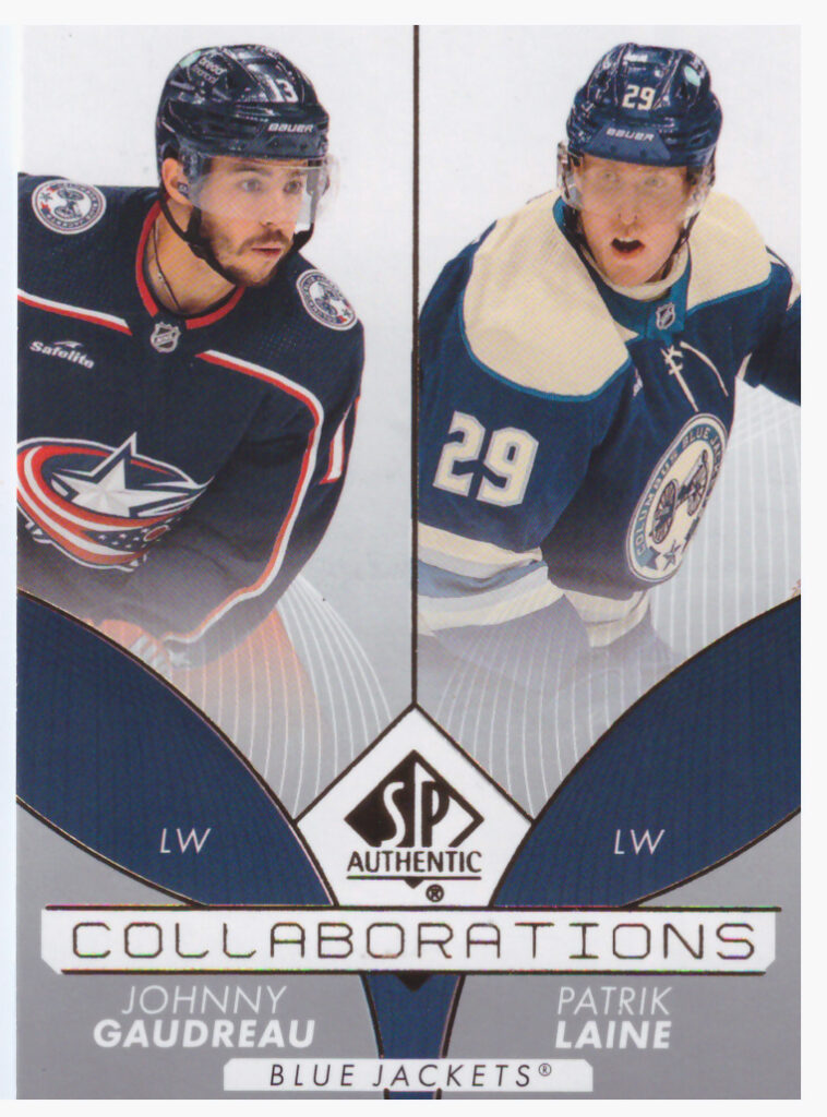 2022/23 SP Authentic – J.Gaudreau, P.Laine Cbs C-13