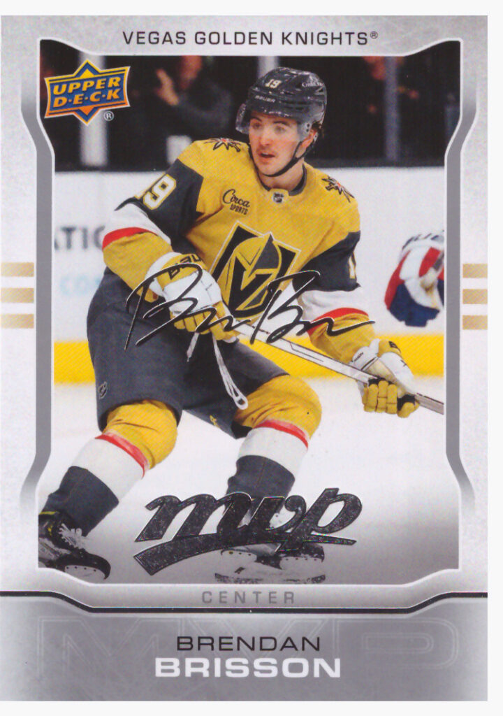 2024/25 MVP – Brendan Brisson Las Vegas Golden Knights MR-11