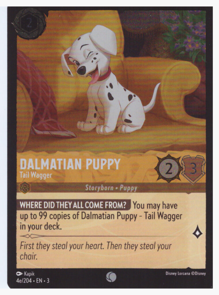 Lorcana Into The Inklands – Dalmatian Puppy 4e/204