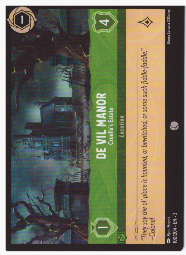 Lorcana Into The Inklands – De Vil Manor 100/204