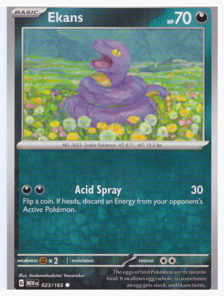 Scarlet & Violet 151 – Ekans 023