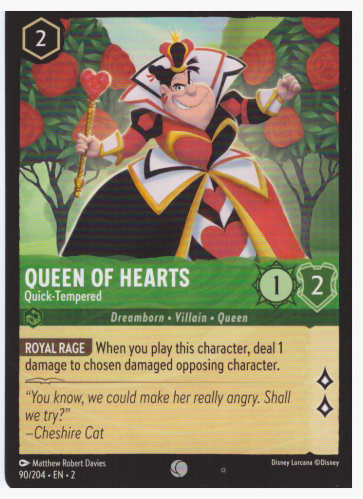 Lorcana Rise Of The Floodborn – Queen of Hearts 90/204