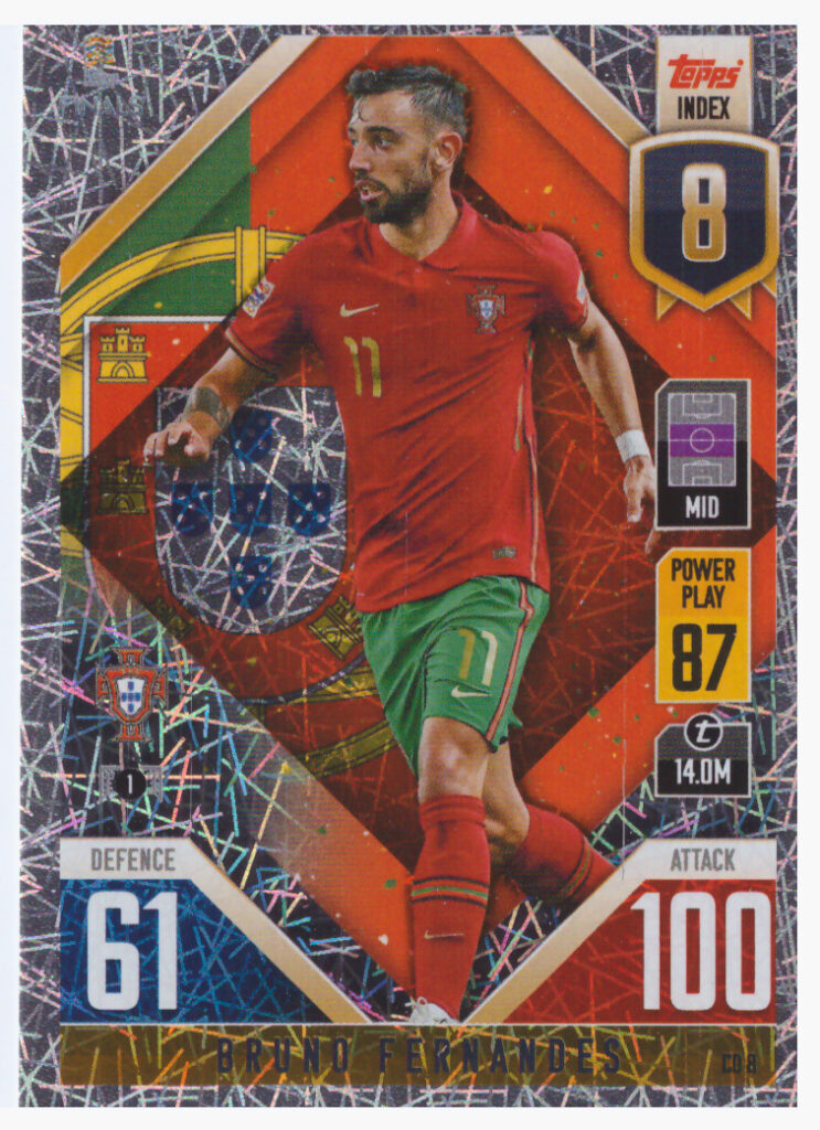 2022 Topps Match Attax Road to NL Finals – B.Fernandes Portugal CD8