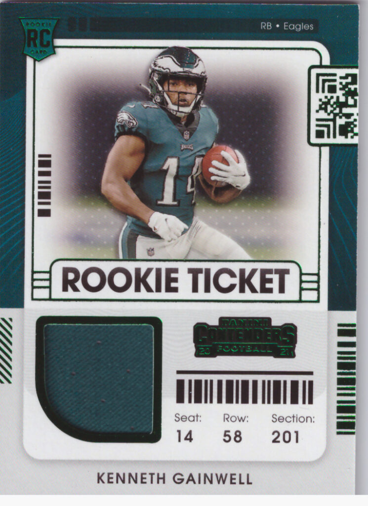 2021 Panini Contenders – K.Gainwell Eagles RTS-KGA