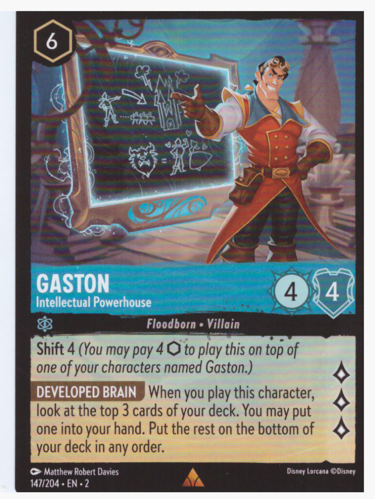 Lorcana Rise Of The Floodborn – Gaston 147/204
