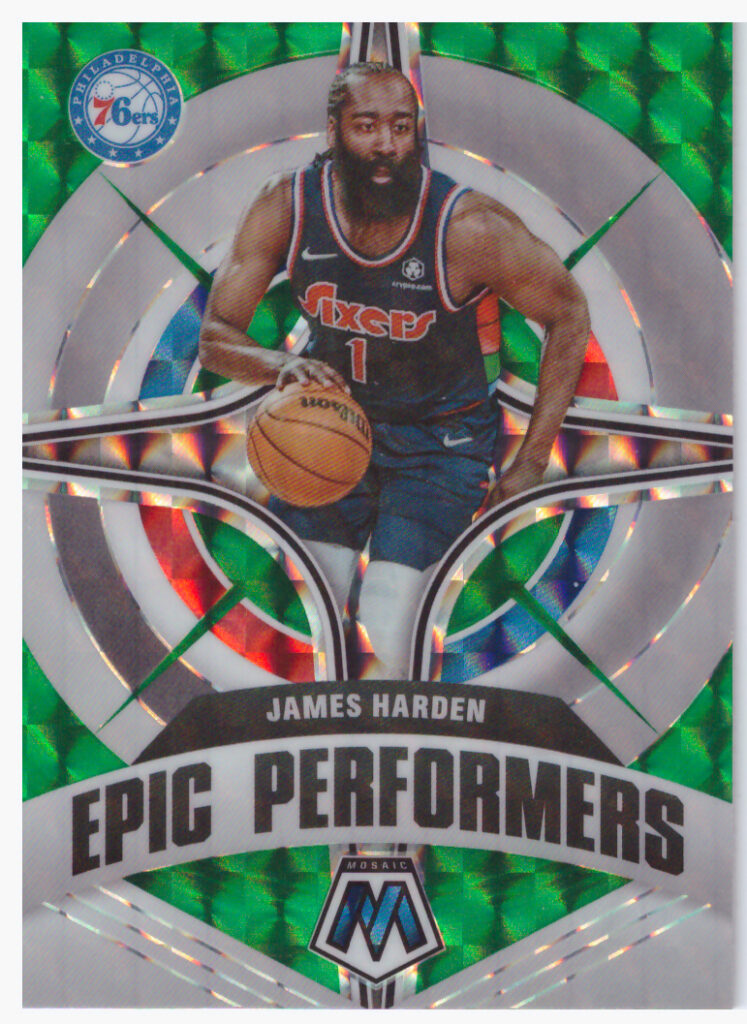 2021/22 Panini Mosaic – J.Harden 76ers 4