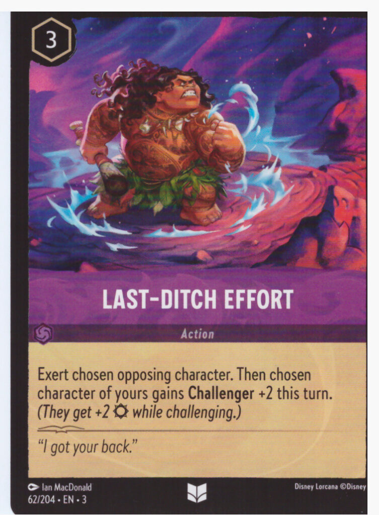 Lorcana Into The Inklands – Last-Ditch Effort 62/204