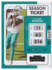 2021 Panini Contenders – D.Parker Dolphins 61
