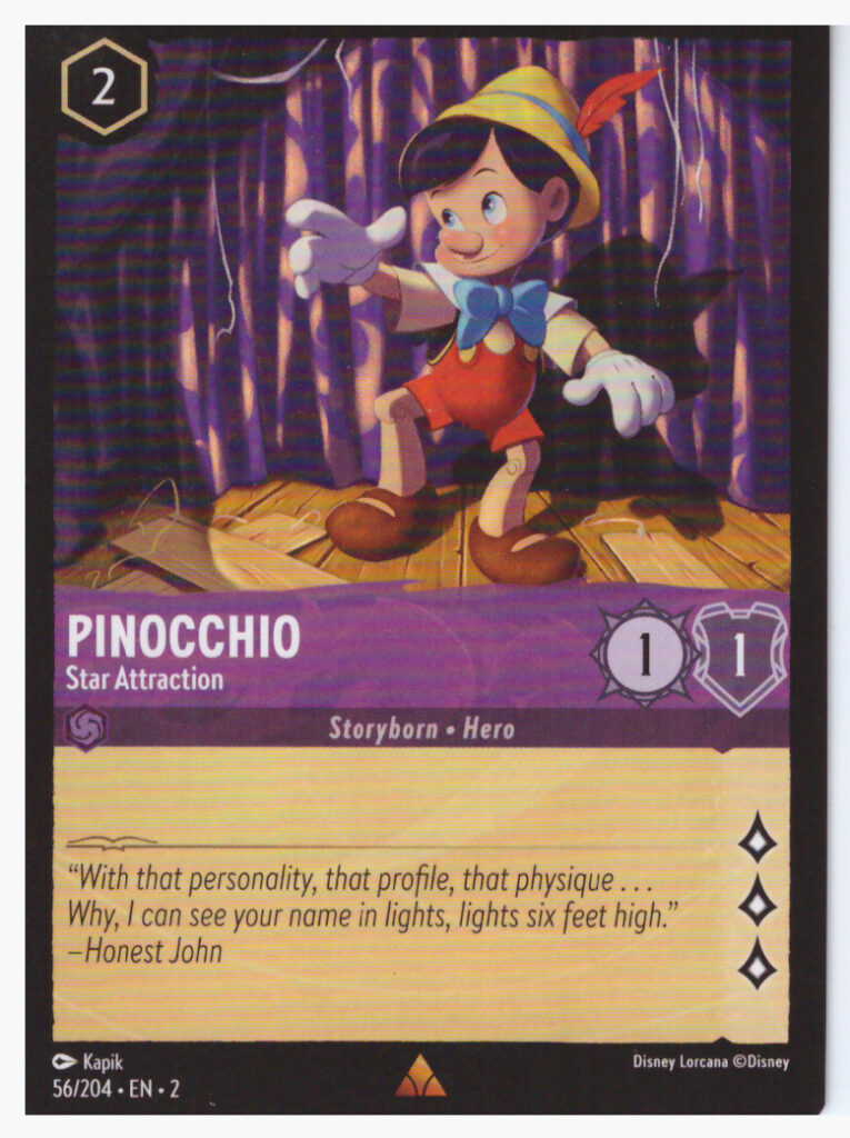Lorcana Rise Of The Floodborn – Pinocchio 56/204