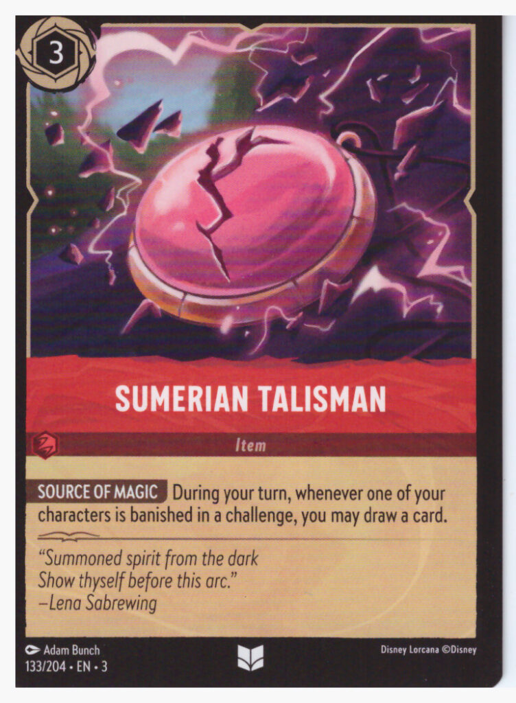 Lorcana Into The Inklands – Sumerian Talisman 133/204