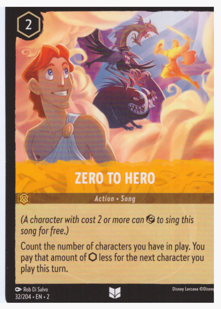 Lorcana Rise Of The Floodborn – Zero To Hero 32/204