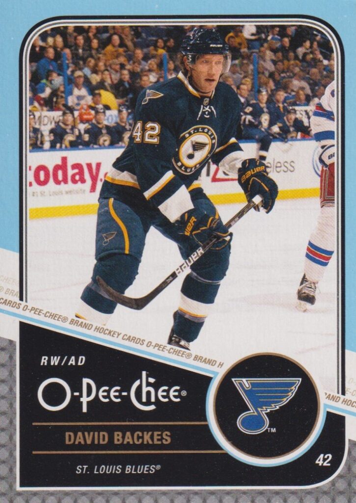 2011/12 O-Pee-Chee – D. Backes Stl 385
