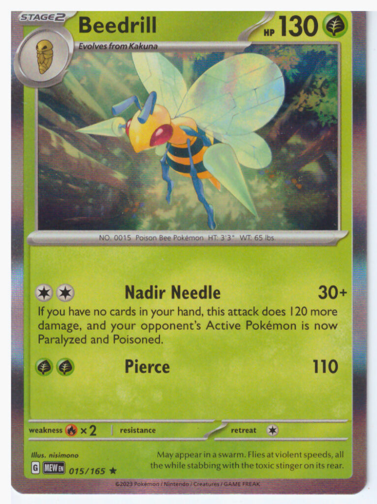 Scarlet & Violet 151 – Beedrill 015