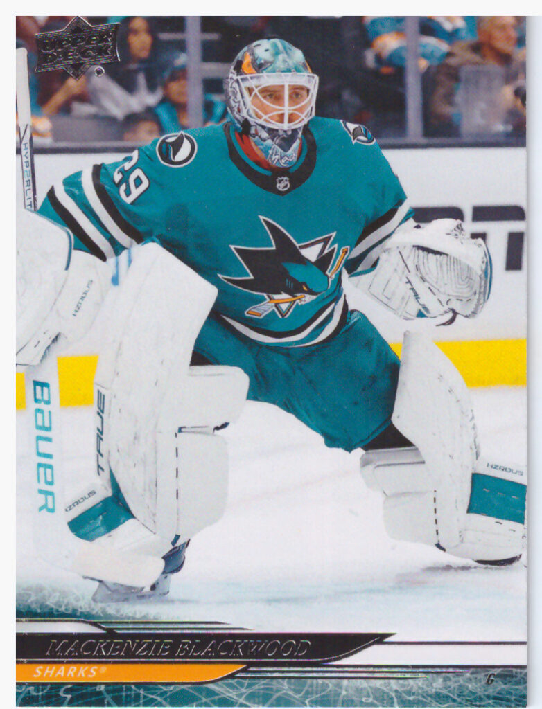 2024/25 Upper Deck Series 1 – Mackenzie Blackwood San Jose Sharks 146