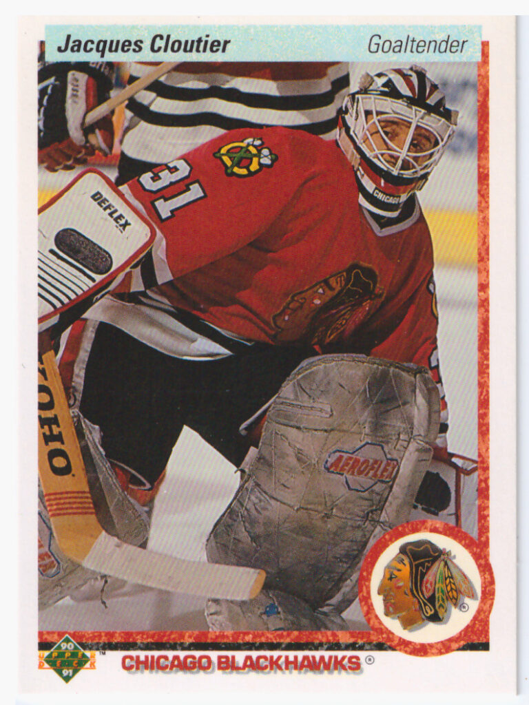 1990/91 Upper Deck – J.Cloutier Chi 114