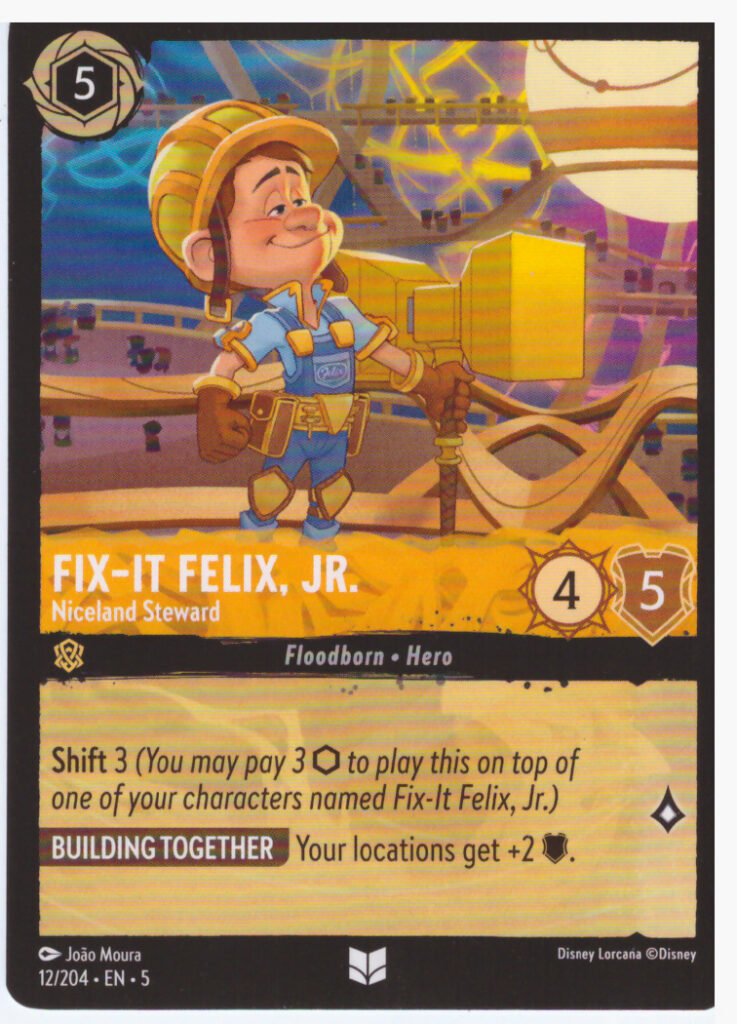 Lorcana Shimmering Skies – Fix-It Felix Jr. 12/204