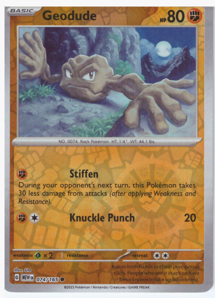 Scarlet & Violet 151 – Geodude 074