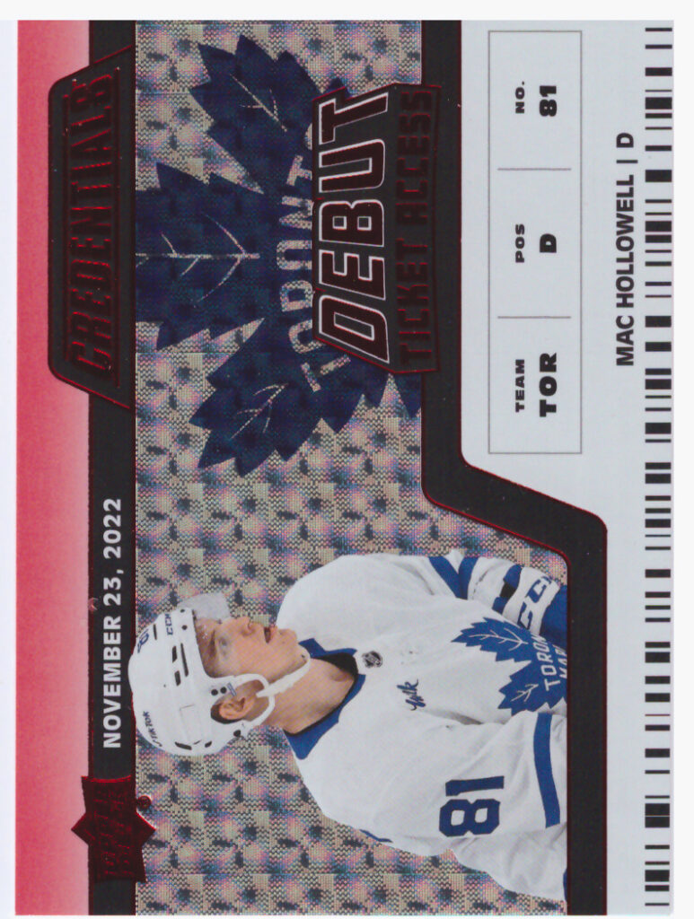 2022/23 Credentials – M.Hollowell Tor 121   /299