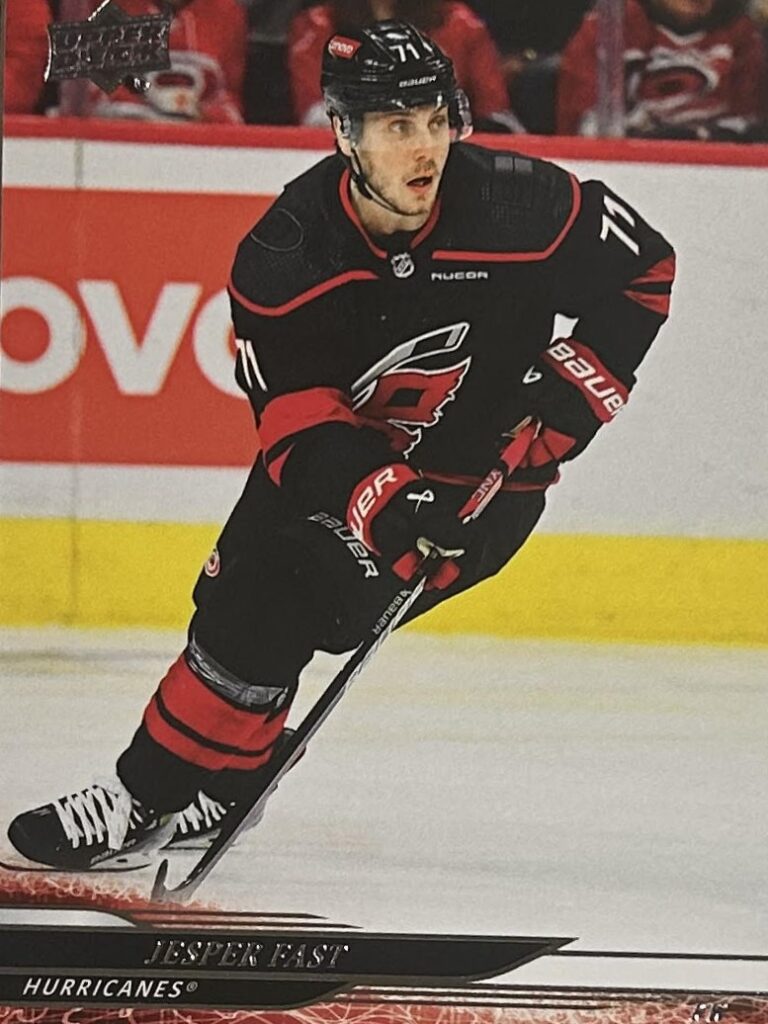 2024/25 Upper Deck Series 1 – Jesper Fast Carolina Hurricanes 40