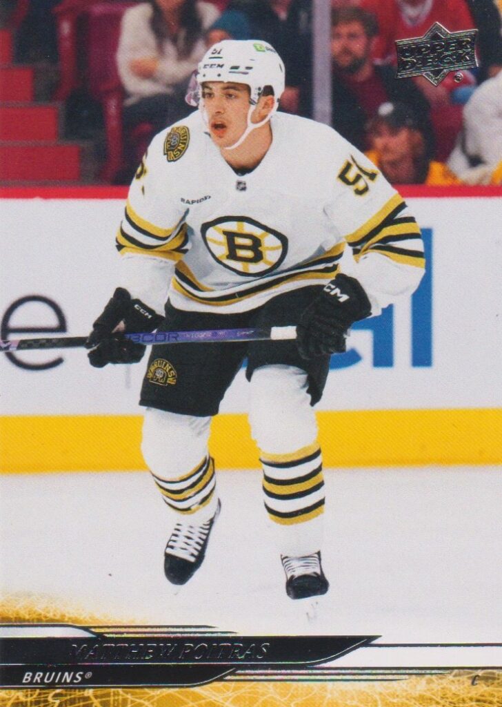 2024/25 Upper Deck Series 1 – Matthew Poitras Boston Bruins 19
