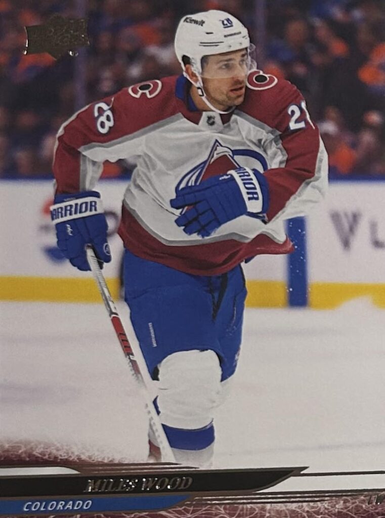 2024/25 Upper Deck Series 1 – Miles Wood Colorado Flames 53