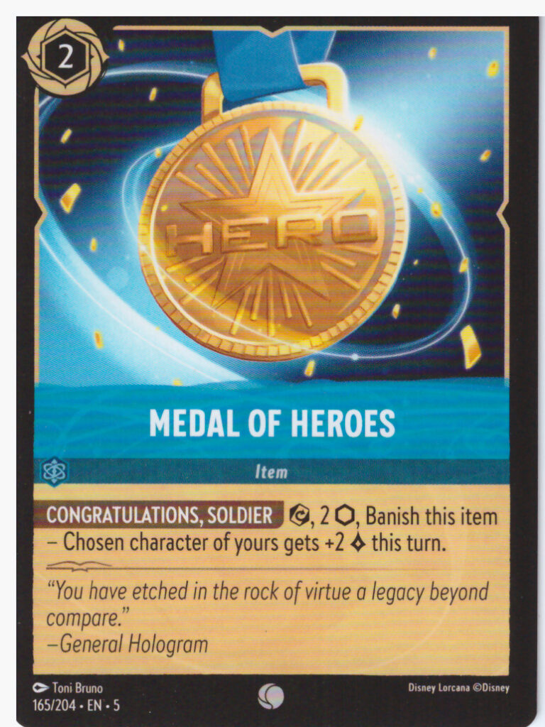 Lorcana Shimmering Skies – Medal of Heroes 165/204