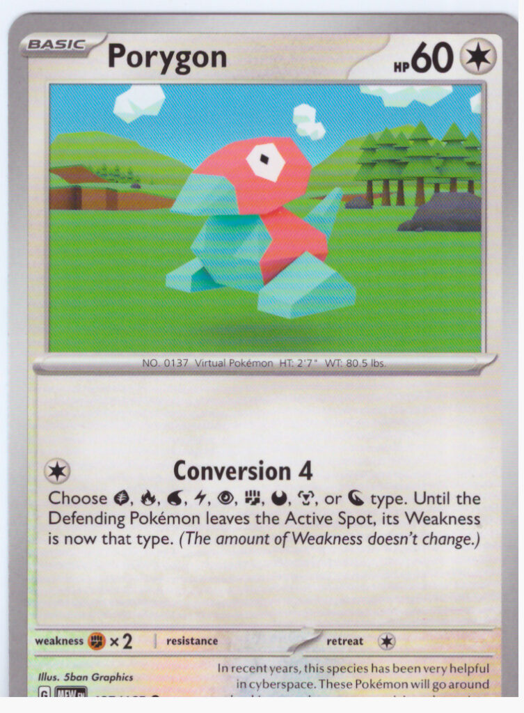 Scarlet & Violet 151 – Porygon 137