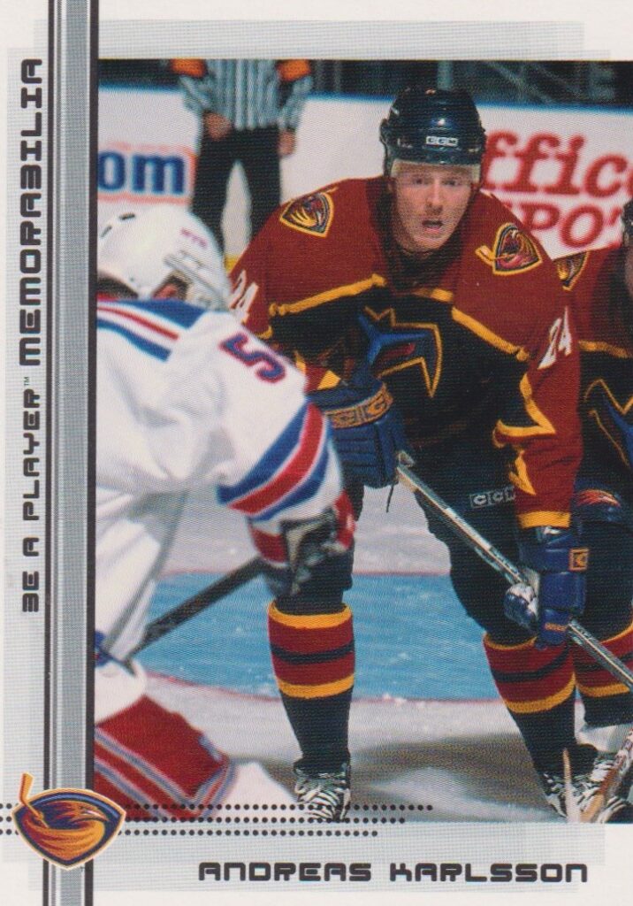 2000/01 Be a player memorabilia – A. Karlsson Atl 447
