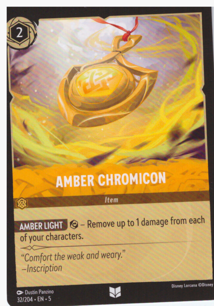 Lorcana Shimmering Skies – Amber Chromicon 32/204