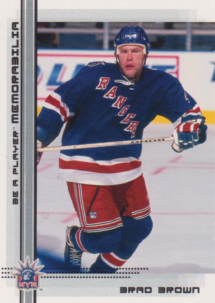 2000/01 Be a player memorabilia – B. Brown Nyr 475