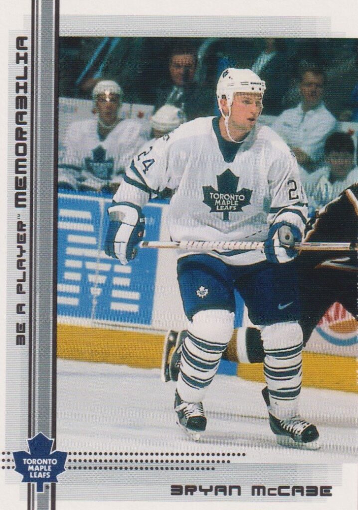 2000/01 Be a player memorabilia – B. McCabe Tor 446