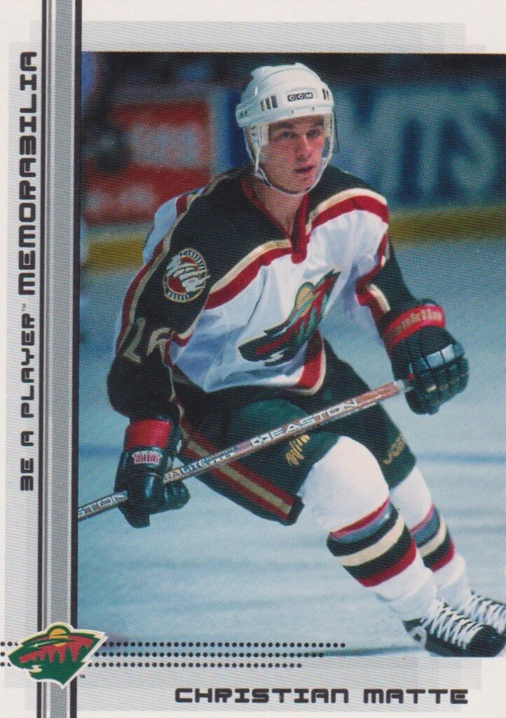 2000/01 Be a player memorabilia – Ch. Matte Min 471