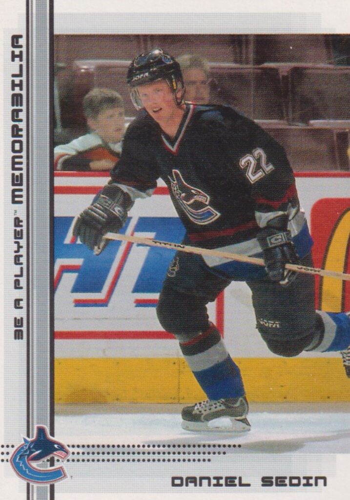 2000/01 Be a player memorabilia – D. Sedin Van 397
