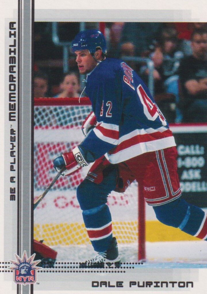 2000/01 Be a player memorabilia – D. Purinton Nyr 473